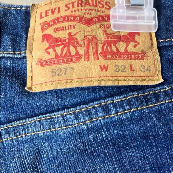 Levi’s 527 Dark Wash Bootcut Denim Jeans Size 32 X 34 Western Cowboy - Picture 3 of 9